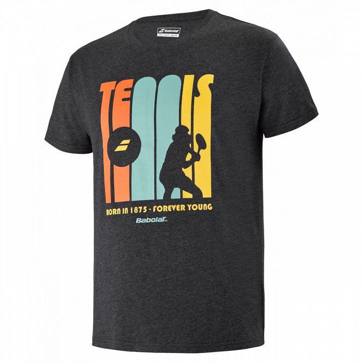 Babolat Exercise Message Tee Black Heather